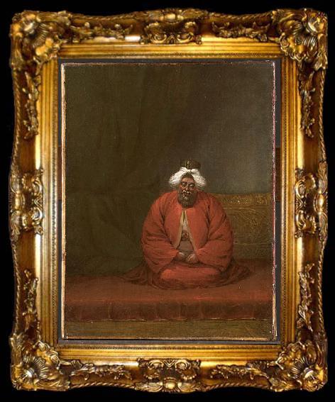 framed  Jean-Baptiste Van Mour The Mufti of Constantinople, ta009-2